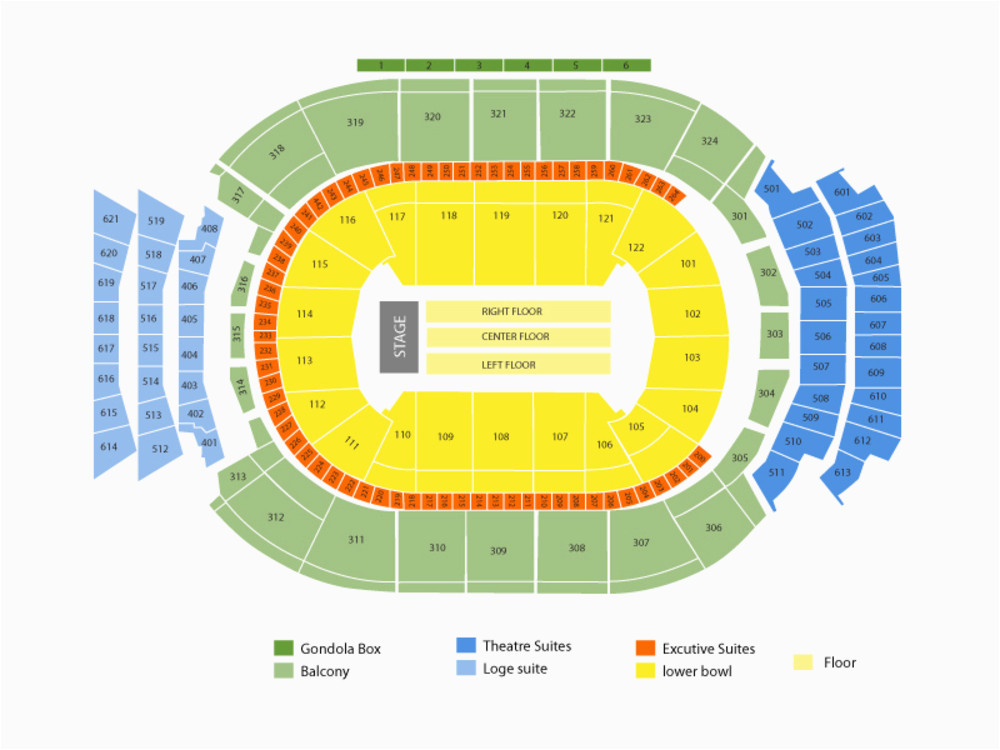 center seat numbers charts online