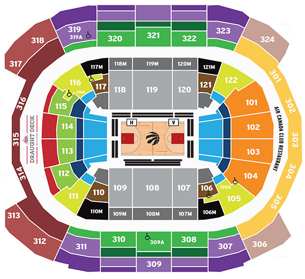 14 right seat number raptors seating chart