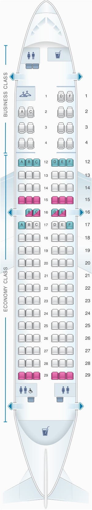 seat map air canada airbus a319 100 seatmaestro