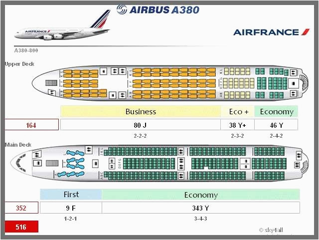 Air France A380 800 Seat Map  secretmuseum