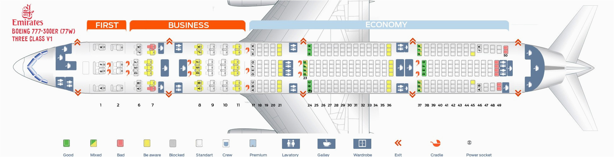 77w seat map