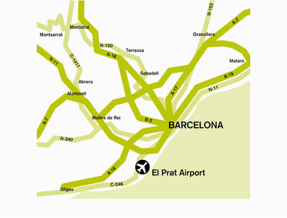 barcelona airport bcn map