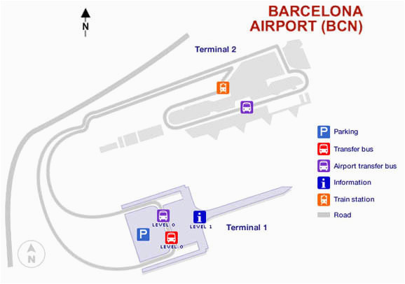 barcelona airport bcn map