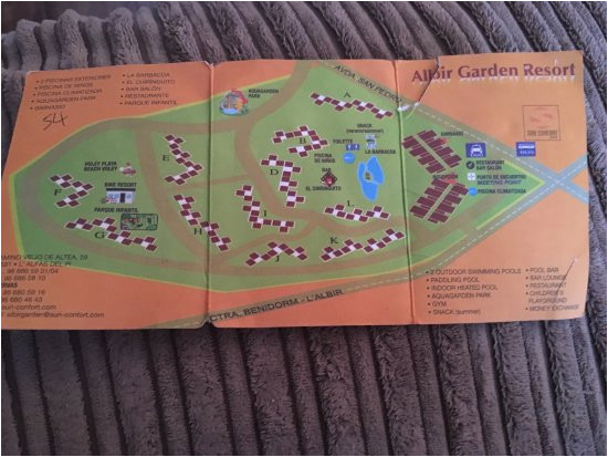 map of complex picture of albir garden resort l alfas del pi