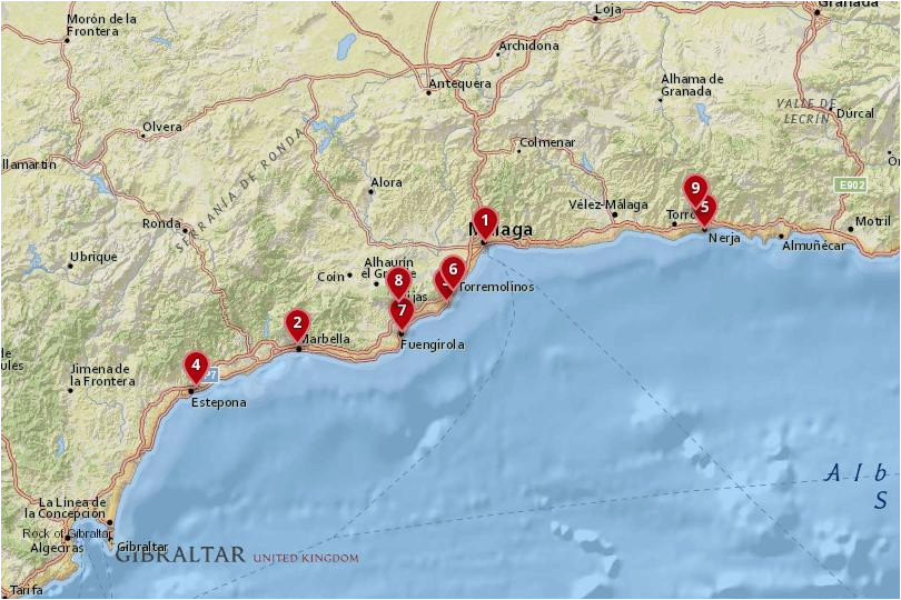 Alora Spain Map Where To Stay In The Costa Del Sol Best Cities Hotels Of Alora Spain Map 