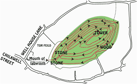 does the red path map a scarlet thread of contrition on glastonbury