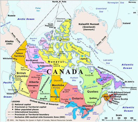 canada maps maps of each province a detailed map of canada