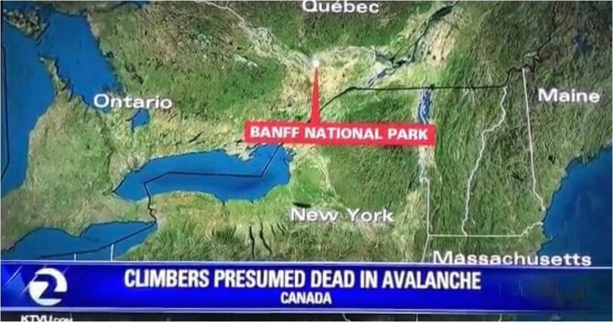 u s network is way off on banff map like way off huffpost canada