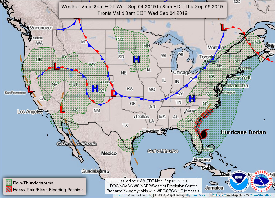 weather prediction center wpc home page