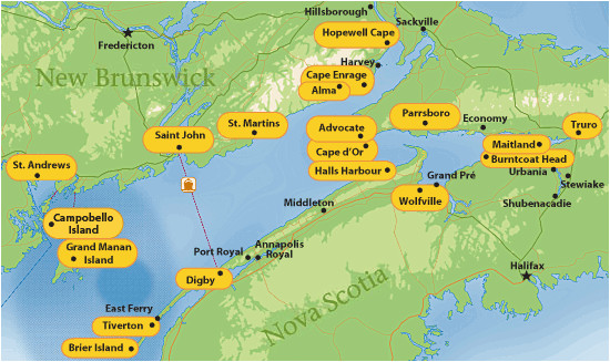 bay of fundy tide times map nova scotia in 2019 east