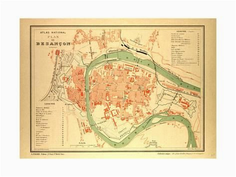 map of besana on france giclee print products giclee print map