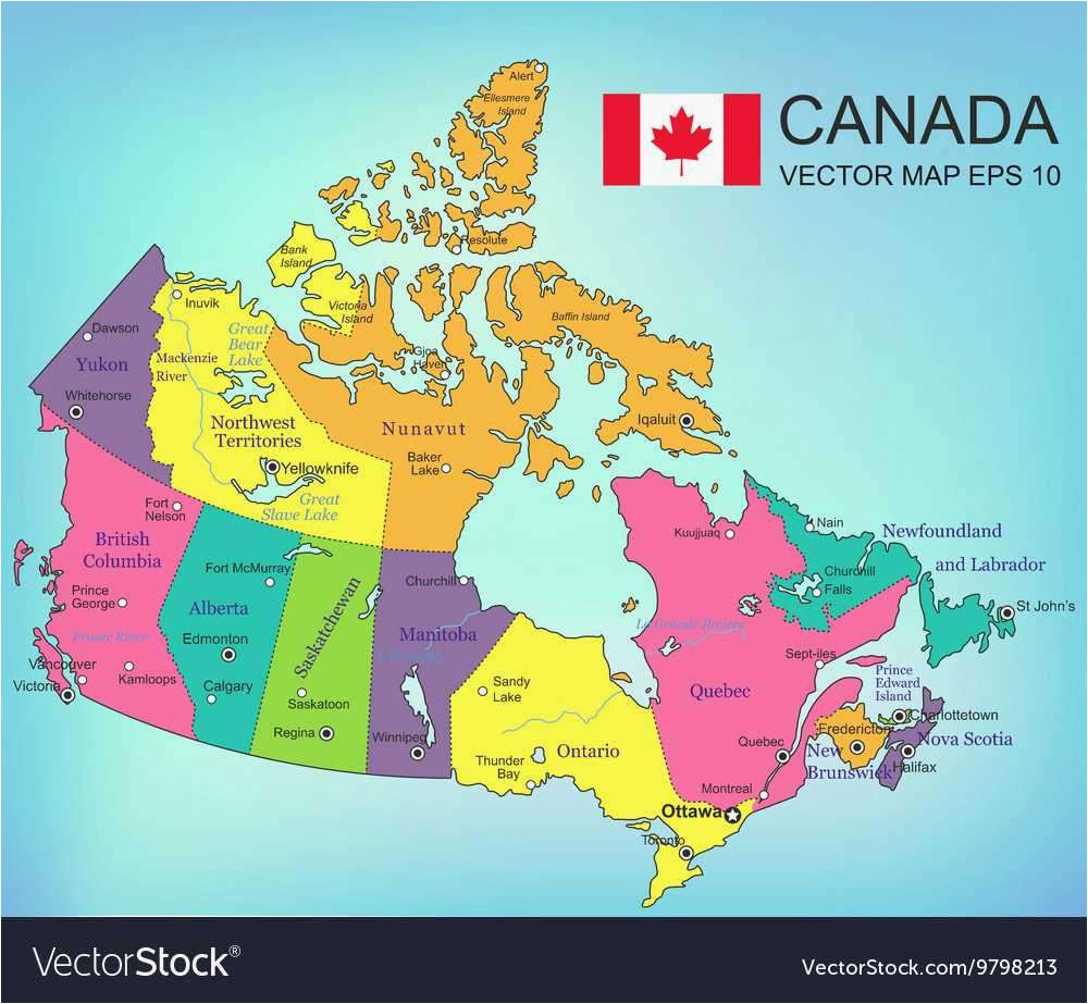 High Resolution Map Of Canada Provinces