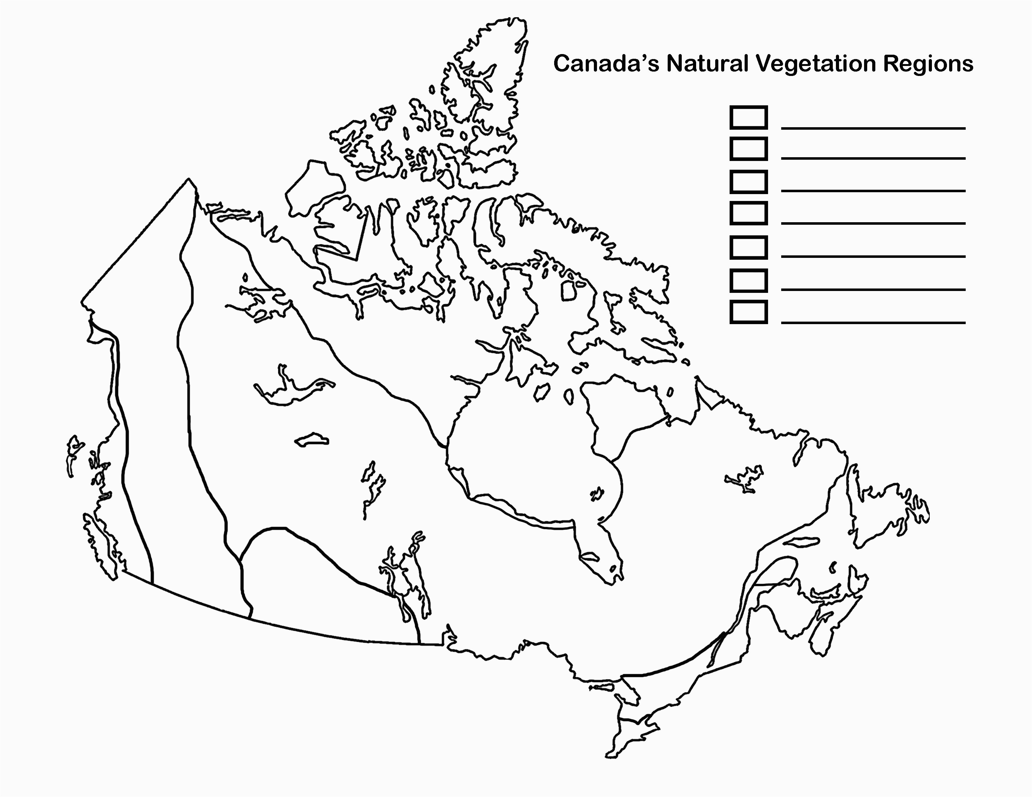 Blank Map Of Canada Provinces and Territories | secretmuseum