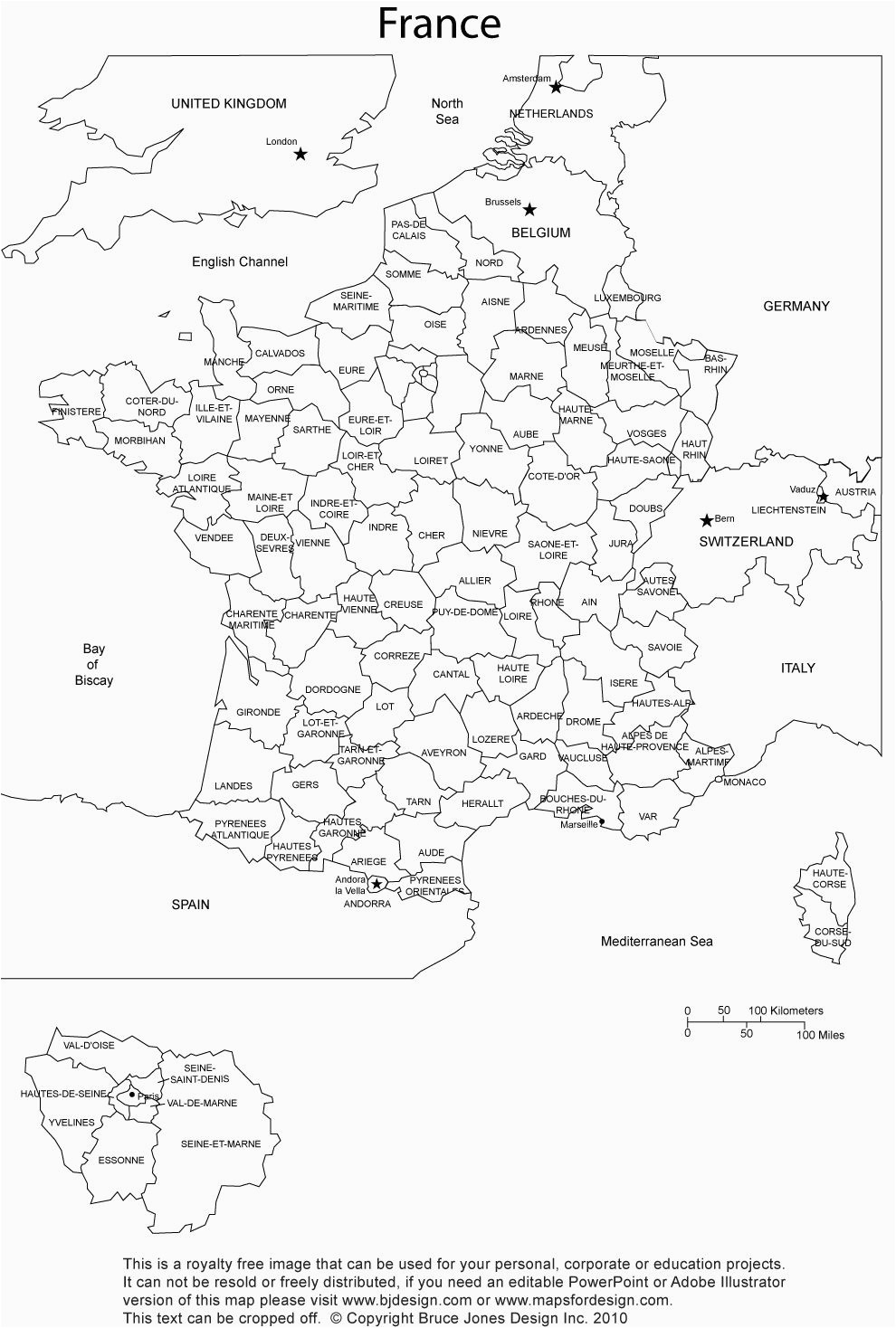 france printable blank administrative district royalty free clip