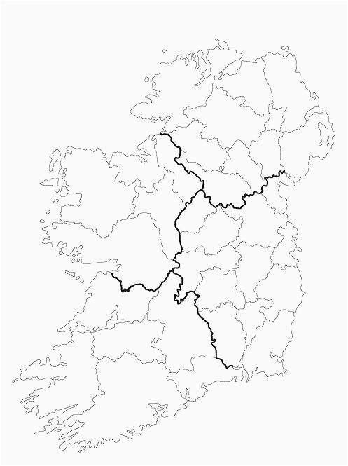 Blank Map Of Ireland Counties | secretmuseum