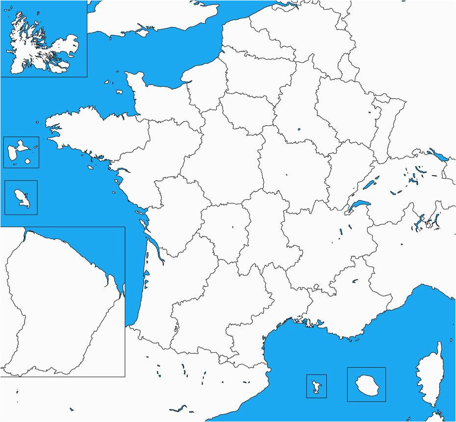 map of france blank