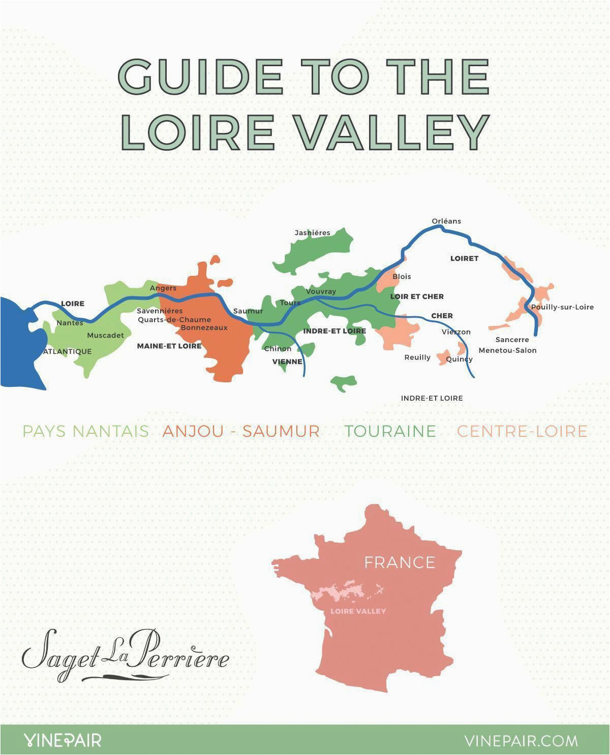 an introduction to the regions of the loire valley map