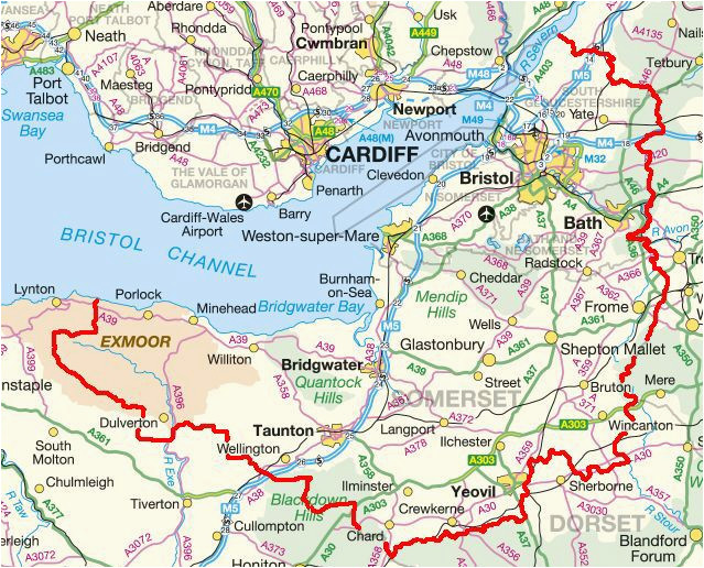 pin by sara on somerset and bristol somerset map map of britain map