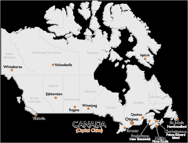 canada capital cities map worldatlas com