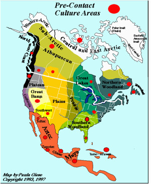 map of pre contact indian nations story of the world volume 3