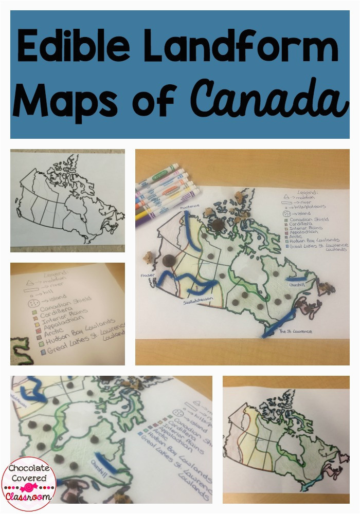 geographical regions of canada landform map project chocolate