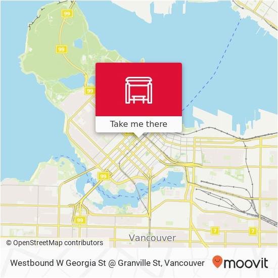 how to get to westbound w georgia st granville st in vancouver by