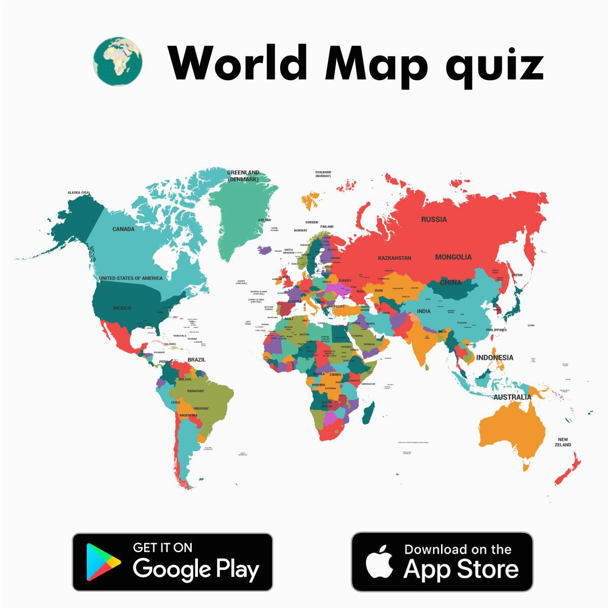 world map quiz app is an interesting app developed for kids