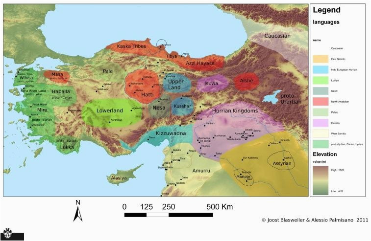 map languages anatolia north syria and upper mesopotamia