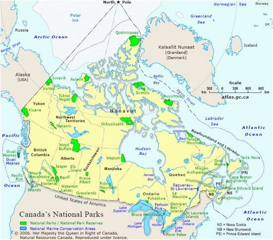 map of canada s national parks america adventures canada