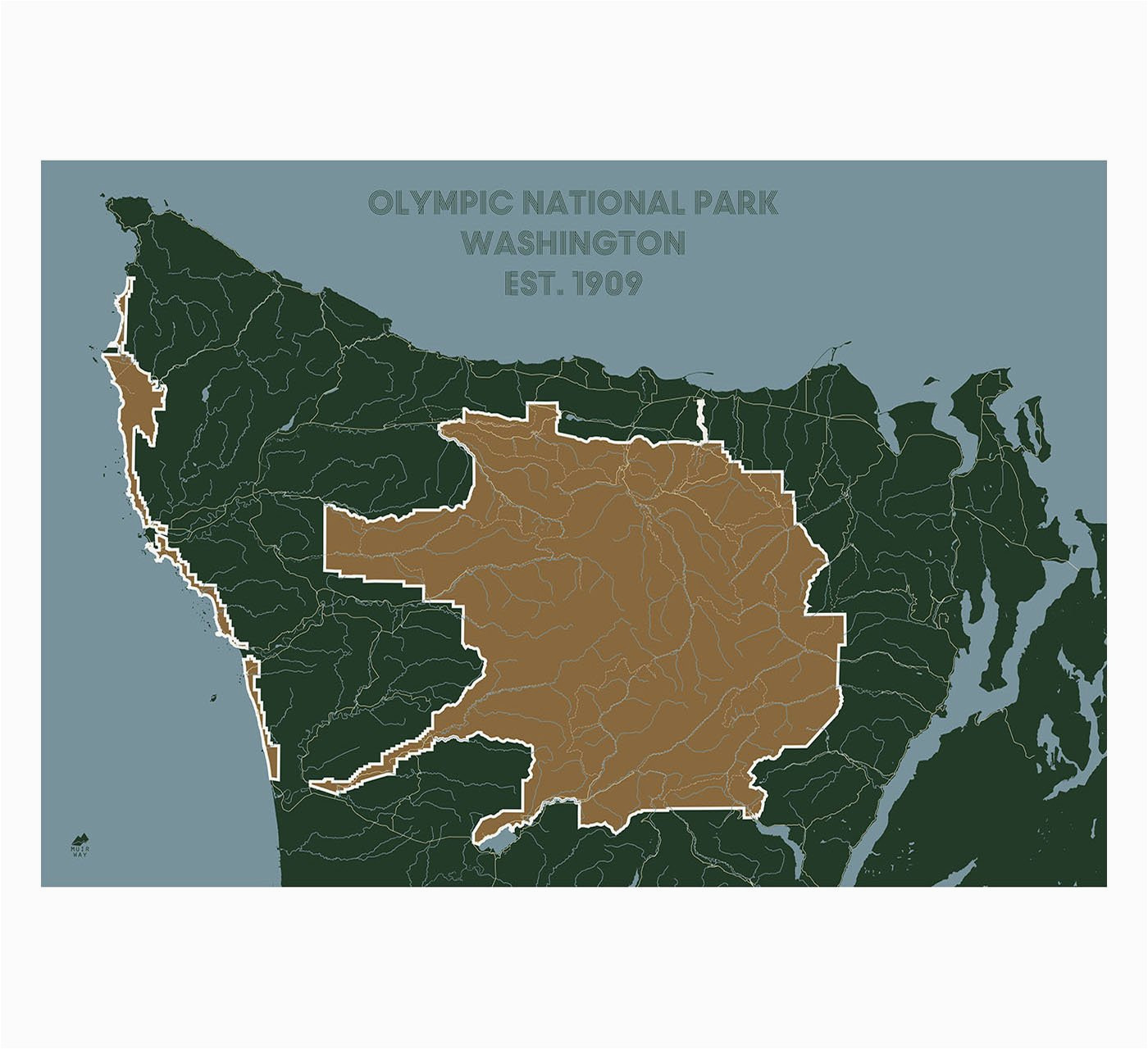 olympic national park map