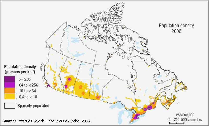 population density map georgia canada population density map