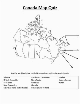 canada map quiz worksheets teaching resources tpt