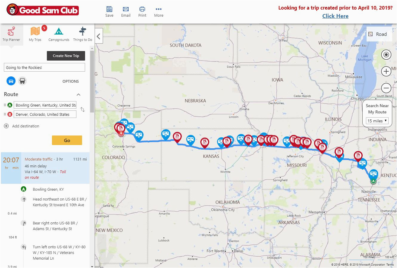 trip planner good sam club