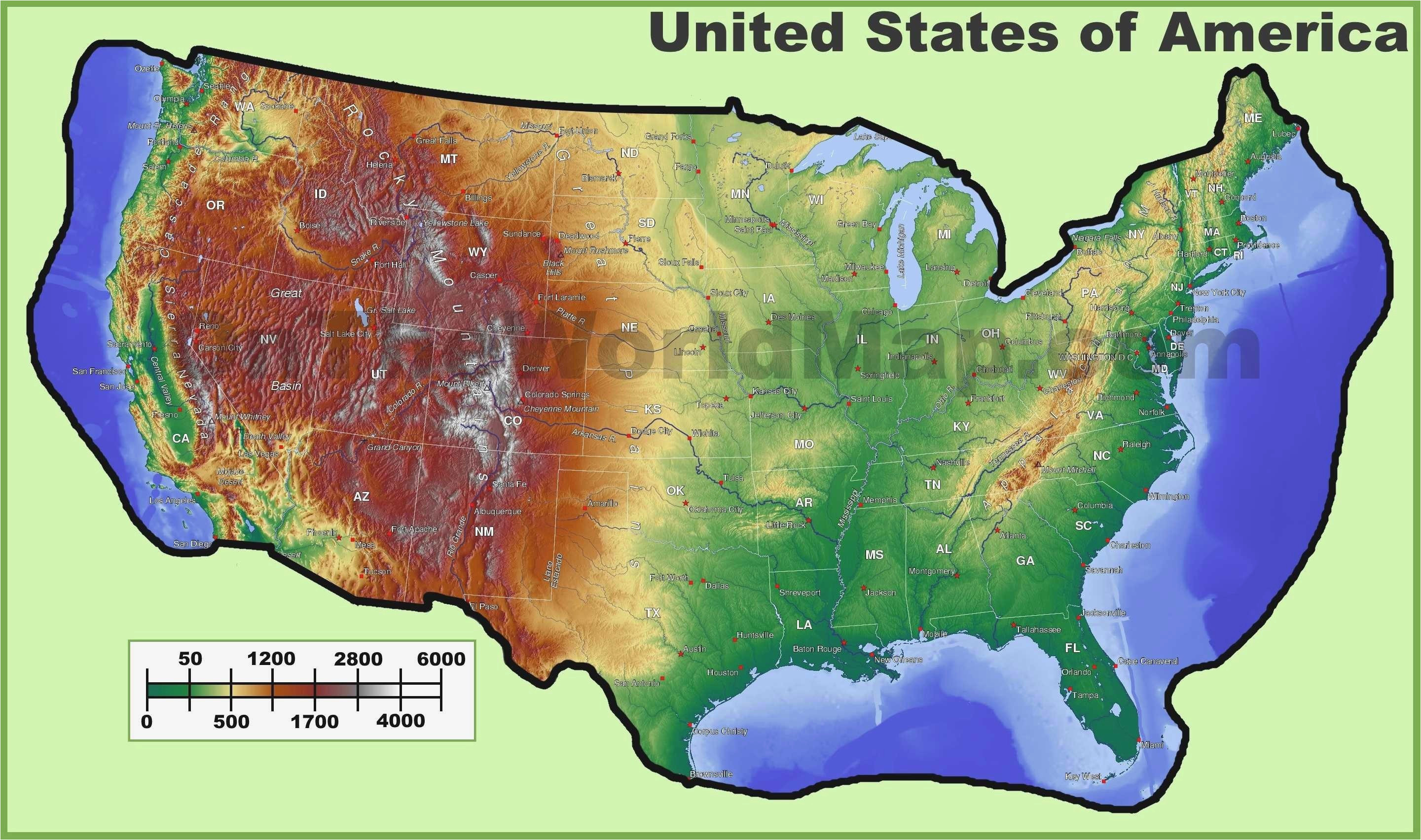 topographical map of alabama us terrain map lovely topographic map