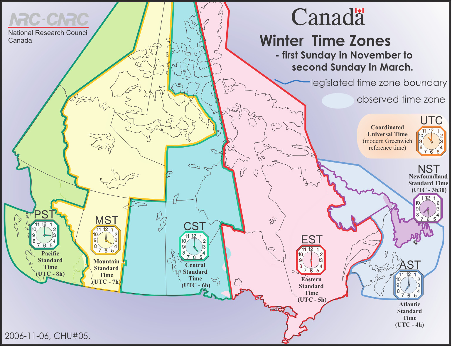 Time Zone Map Of Canada Mapporn Riset