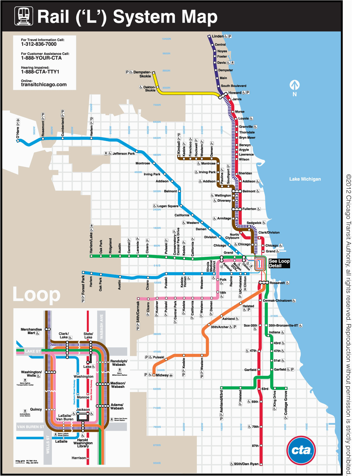 chicago transit authority art posters chicago map