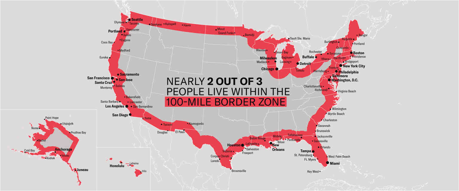 the constitution in the 100 mile border zone american