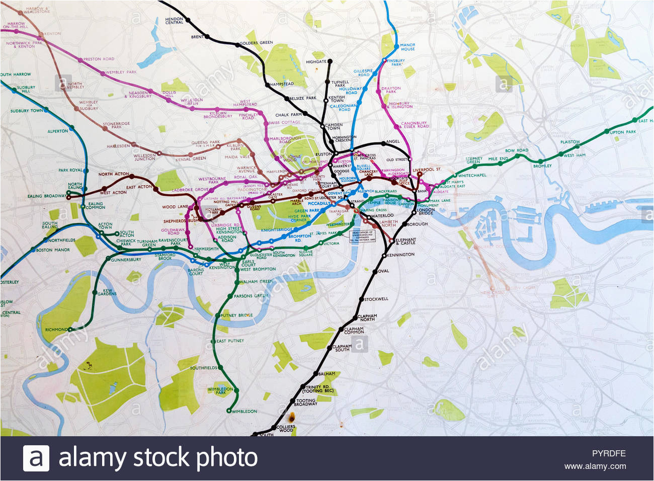 london underground map stock photos london underground map