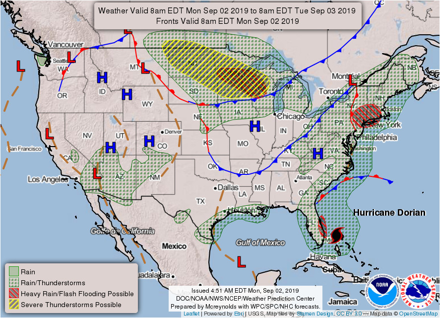 weather prediction center wpc home page