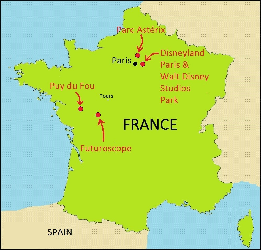 theme parks france map themeparksfrance d1softball net