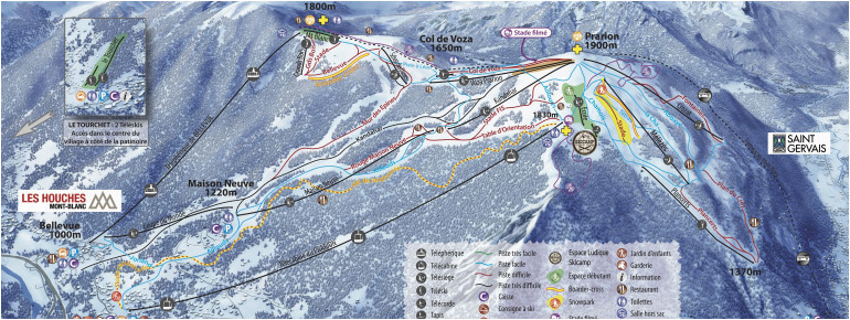 skigebiet les houches vallee de chamonix skiurlaub