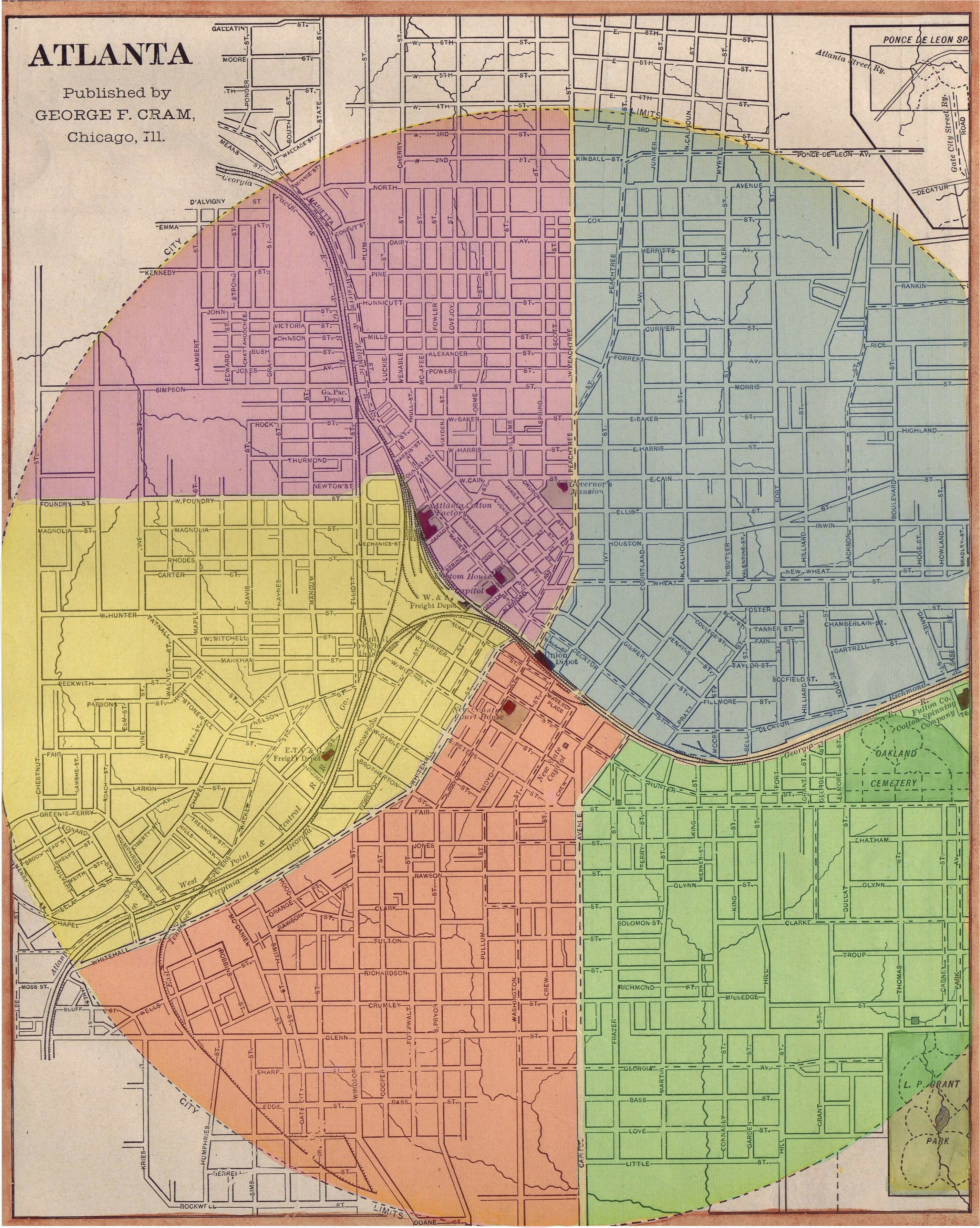 map of atlanta georgia suburbs pin by atlpropertyjournal on