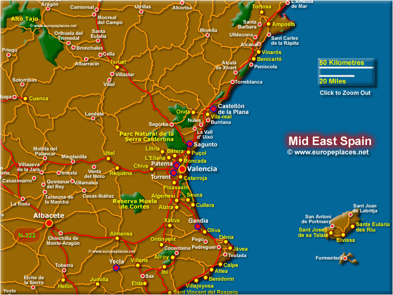 east coast of spain map twitterleesclub