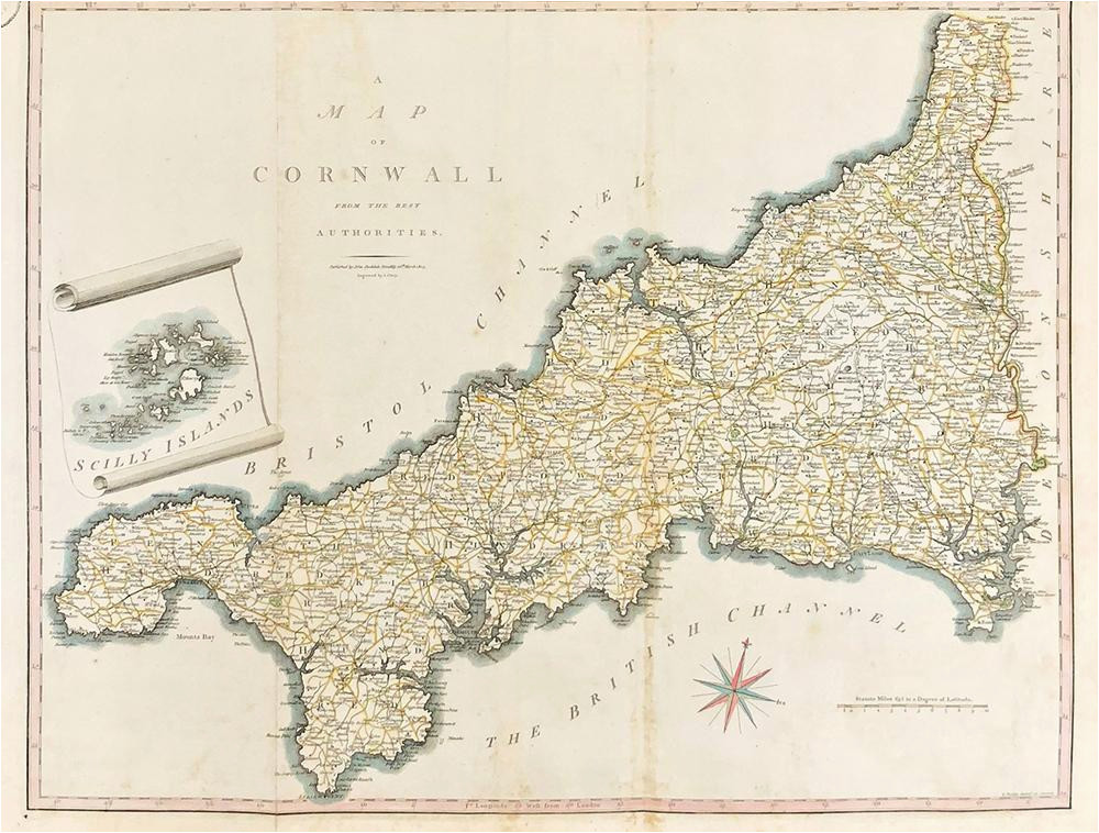 a map of cornwall from the best authorities