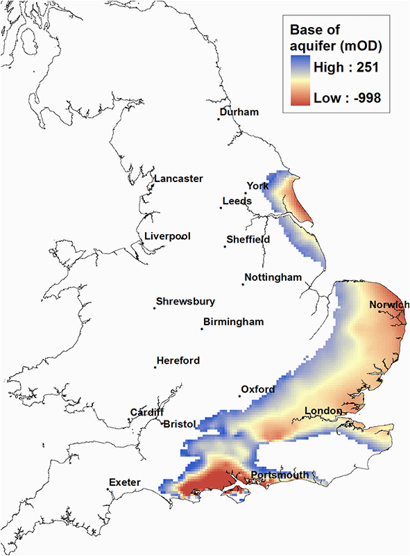 principal aquifers in england and wales aquifer shale and clay