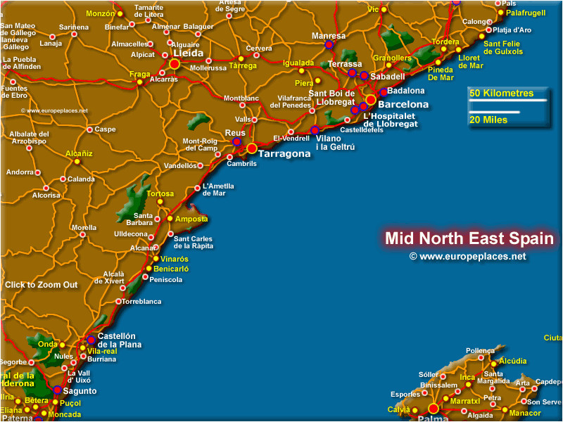 detailed map of east coast of spain twitterleesclub