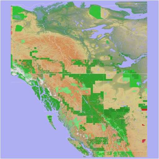 scenic map western canada by grangerfx