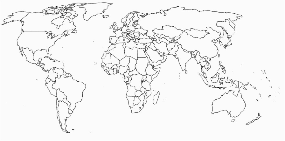 blank map of the world with countries climatejourney org