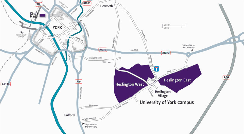 maps and directions about the university the university of york
