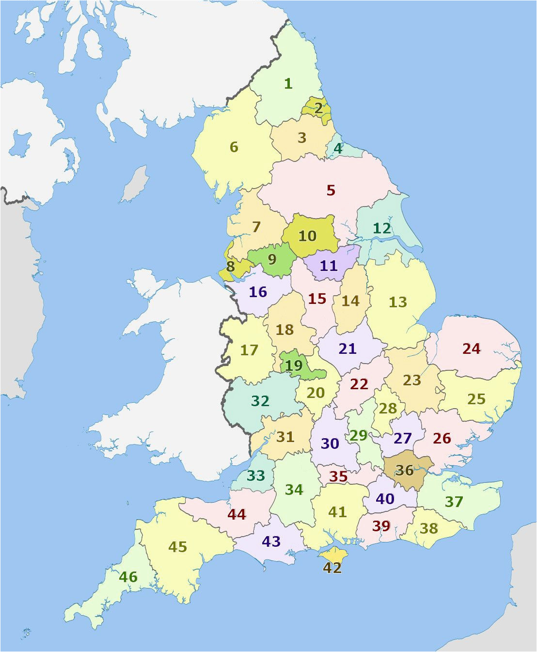 how well do you know your english counties uk england map map